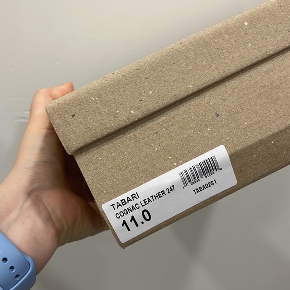 Steve Madden Tabari Studded Cognac Leather Block Heel Sandal - Picture 3 of 4